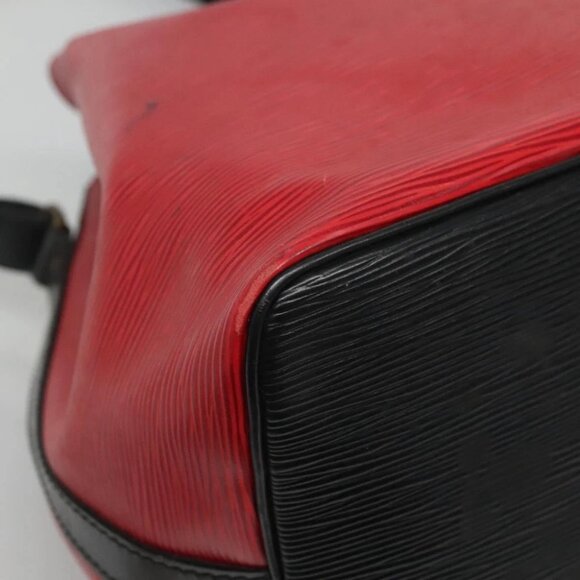LOUIS VUITTON Epi Petit Noe Shoulder Bag Bicolor Black Red - Picture 11 of 16